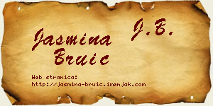 Jasmina Bruić vizit kartica